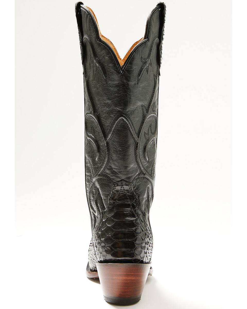 Women's Tall Western Python Snip Toe Boots