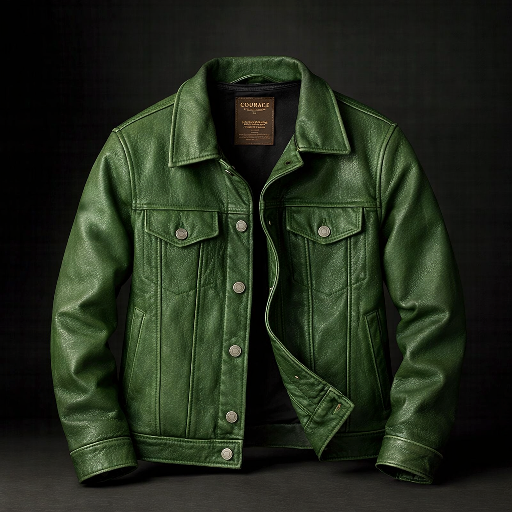 Men's Genuine Leather Vintage Jacket