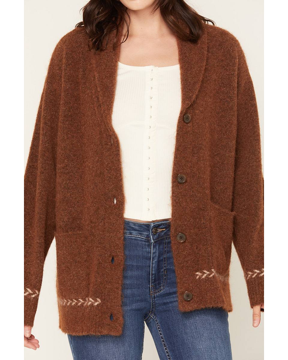 Women's Horse Icon Button-Down Cardigan