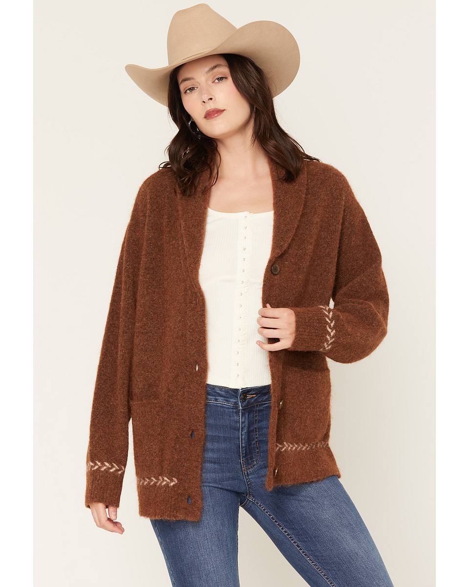 Women's Horse Icon Button-Down Cardigan