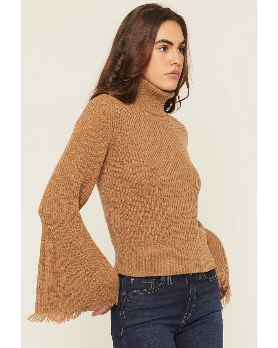 Women's Bell Sleeve Marled Sweater