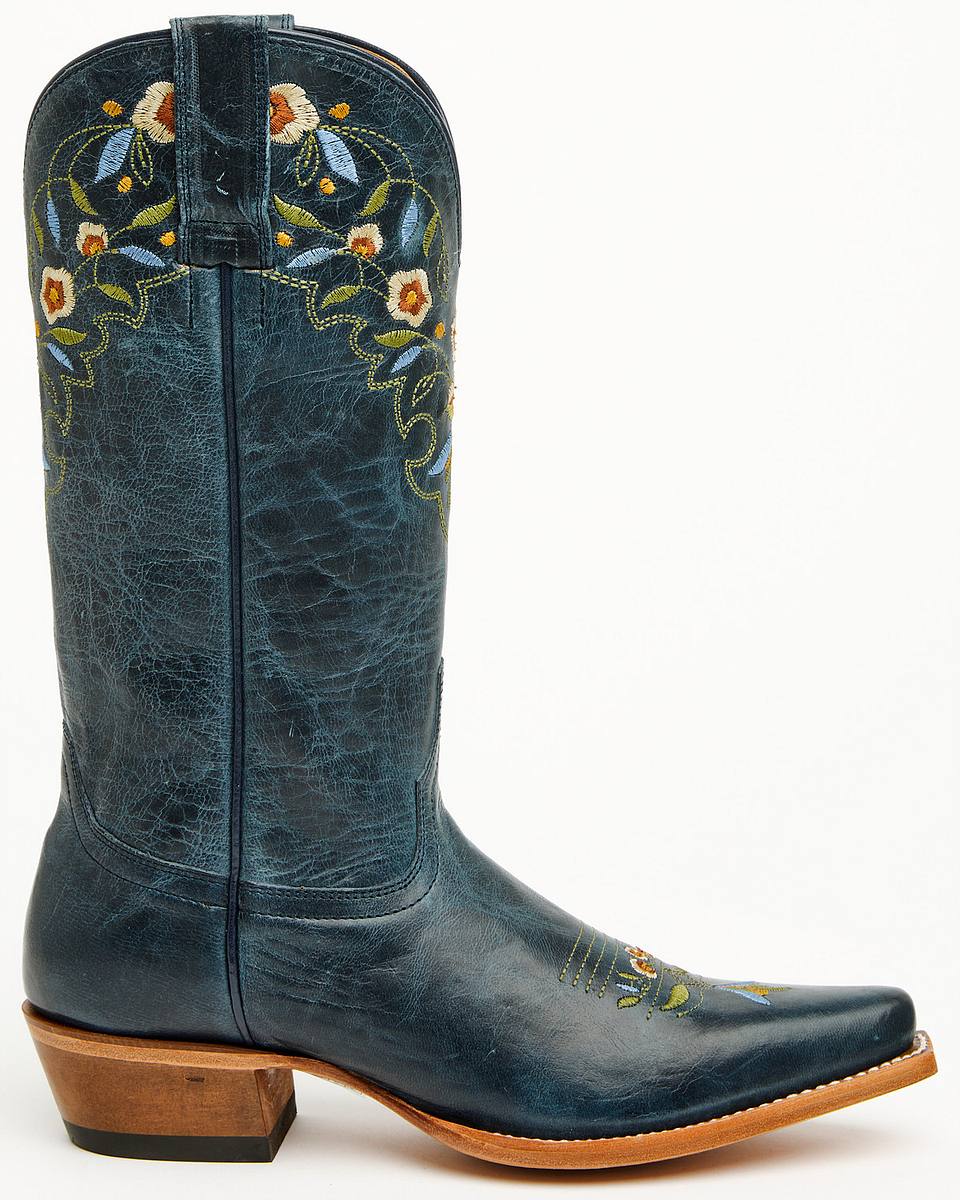 Women's Floral Western Snip Toe Boots