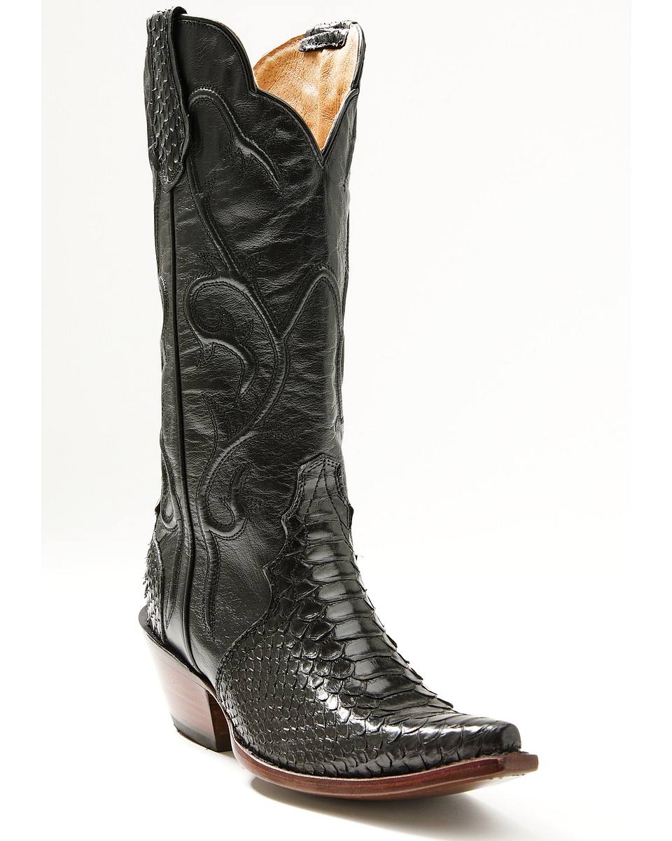 Women's Tall Western Python Snip Toe Boots