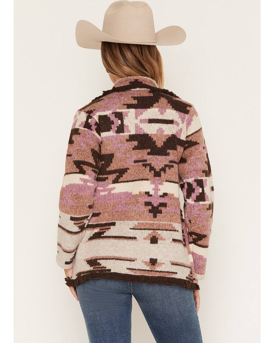Women's Button-Down Southwestern Cardigan