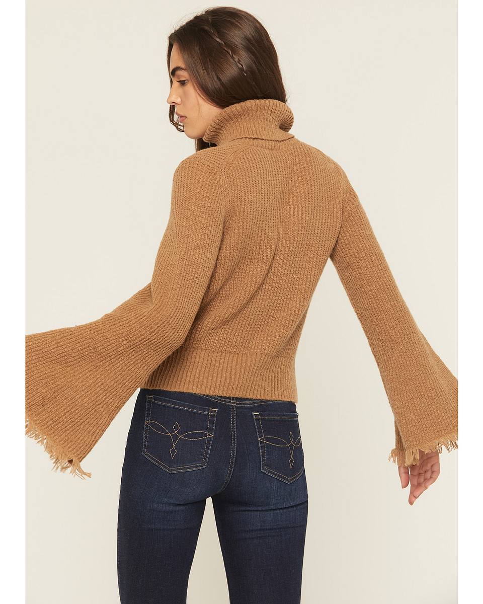 Women's Bell Sleeve Marled Sweater