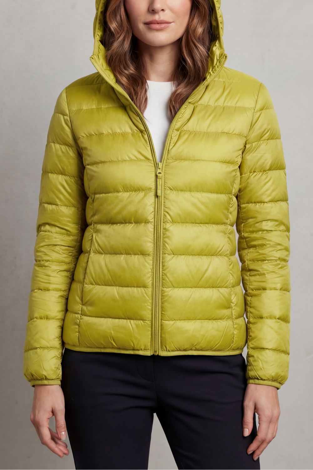 Lightweight Packable Hooded Puffer Jacket for Women