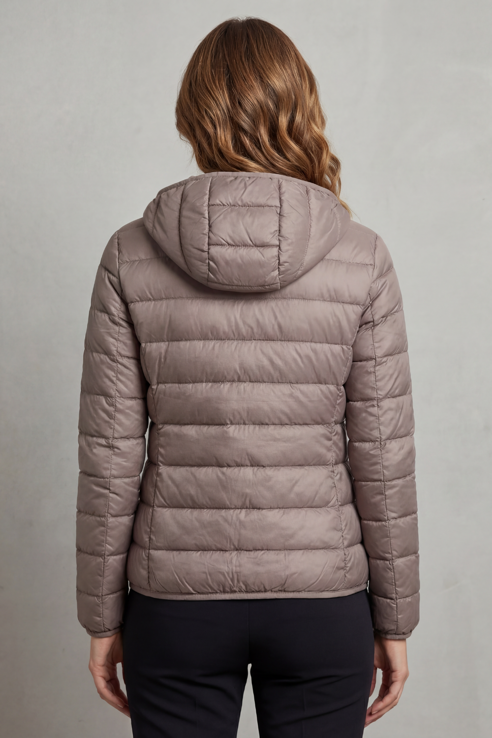 Lightweight Packable Hooded Puffer Jacket for Women