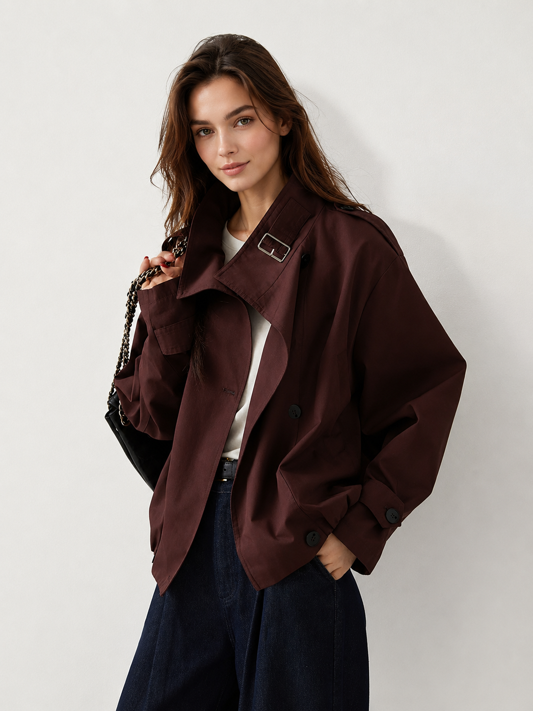 Women's Vintage Loose Trench Coat