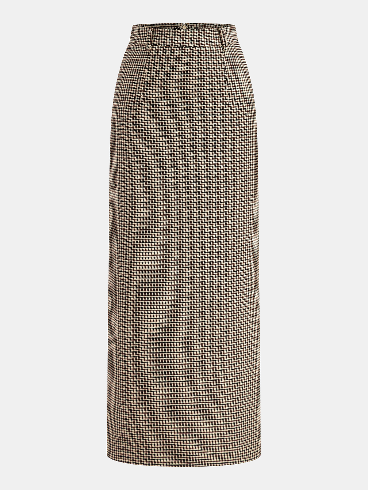 Women's Houndstooth Midi Pencil Skirt