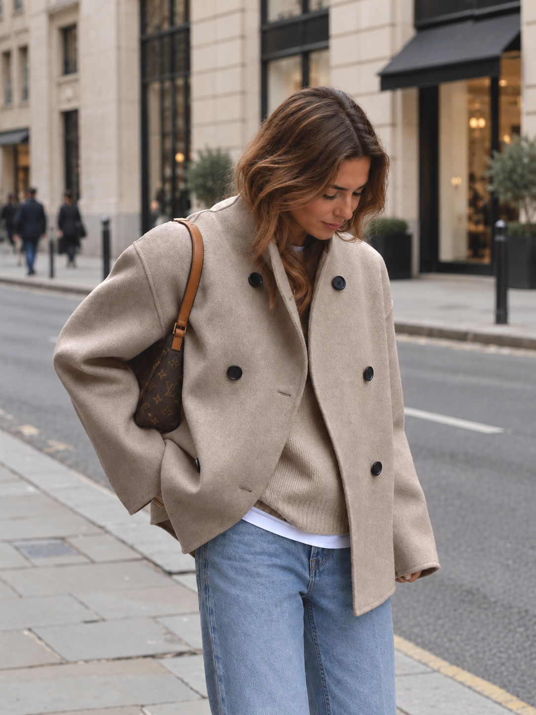 Women's Oversized Button-Down Jacket
