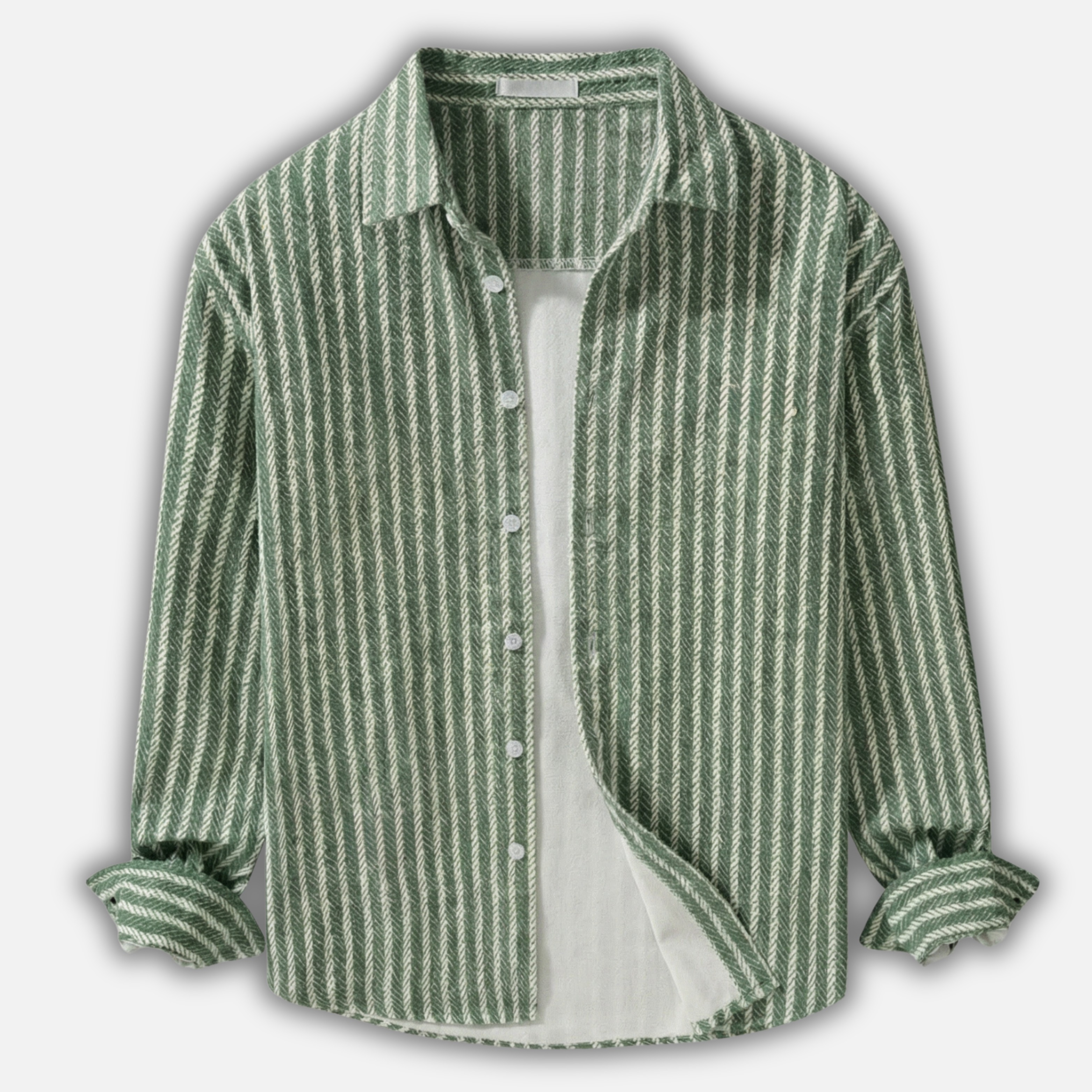 Men's Casual Striped Cotton Shirt - Everyday Wear