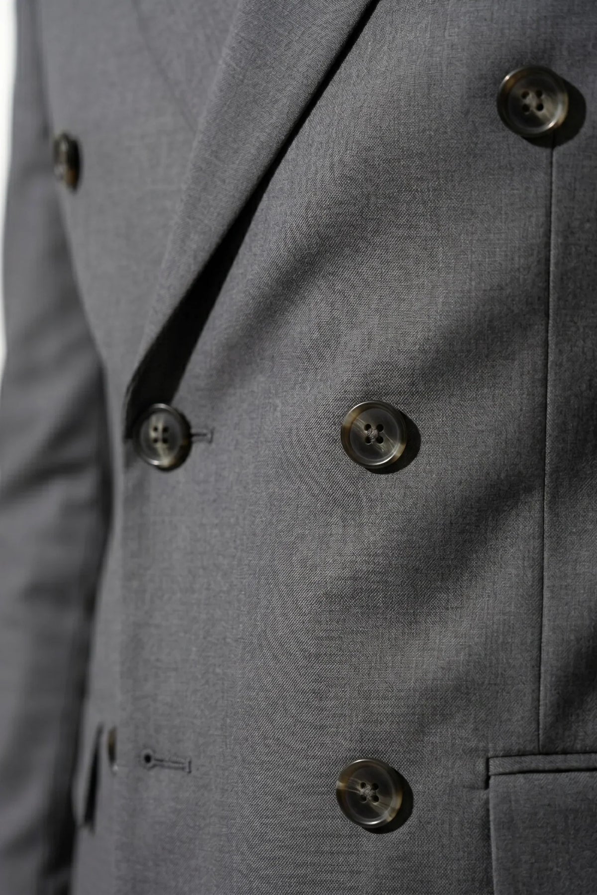 Men's Two Piece Suit Set Double Breasted Peaked Lapel Tailored