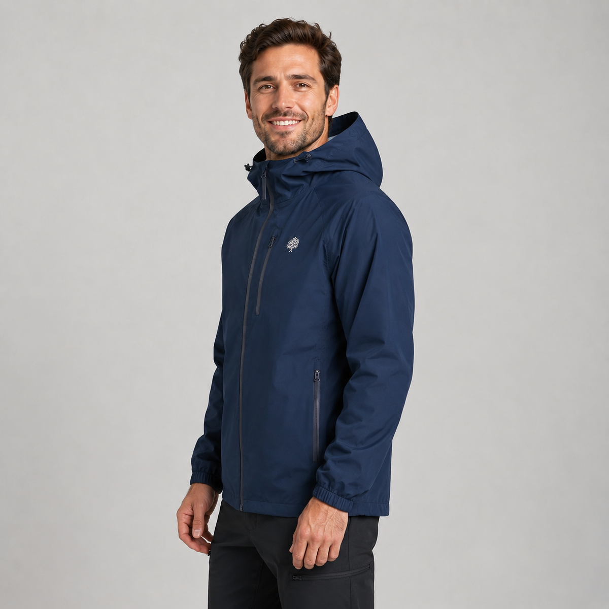 Men's Lightweight Waterproof Hooded Rain Jacket