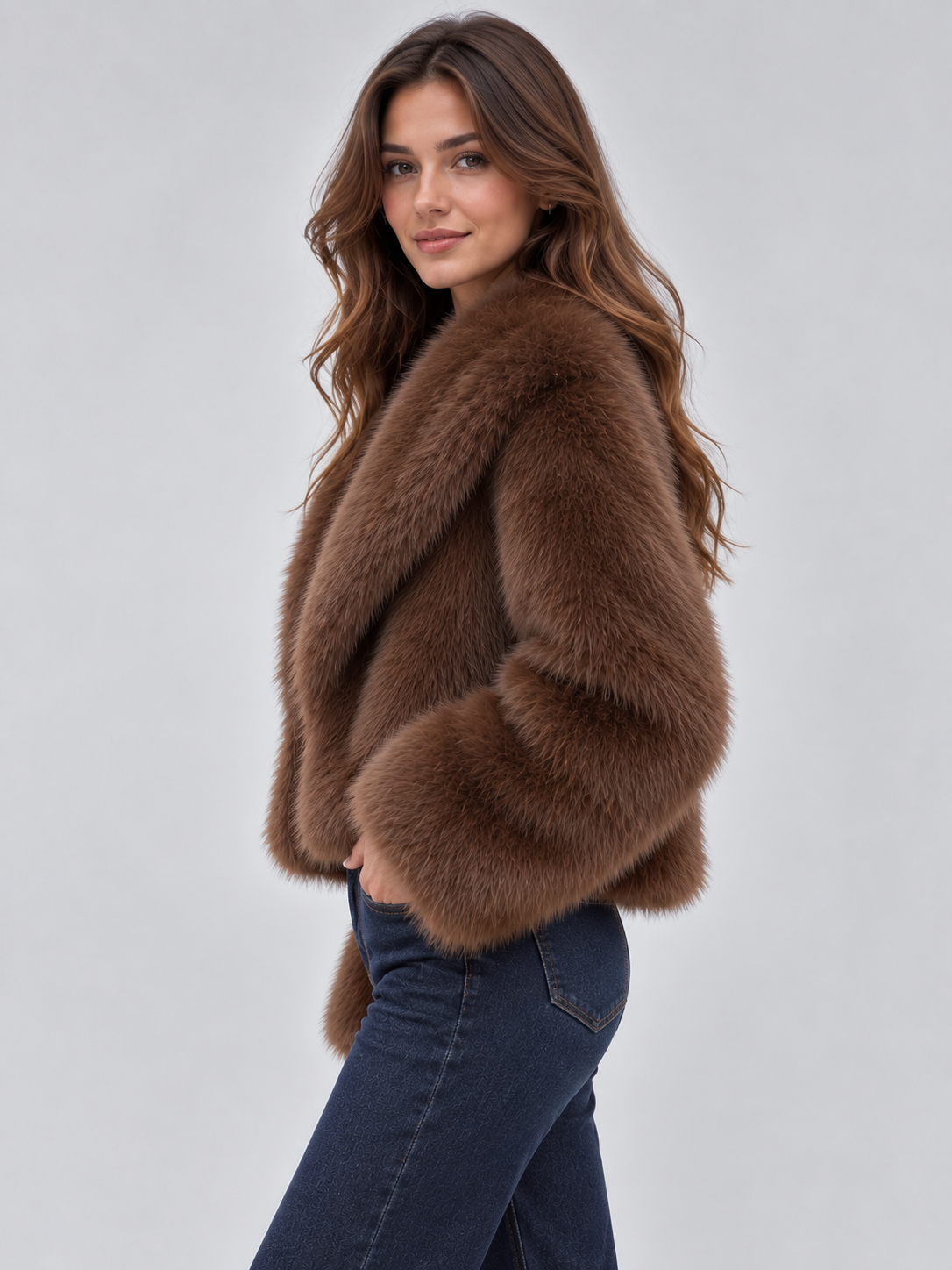 Women's Winter Faux Fur Jacket