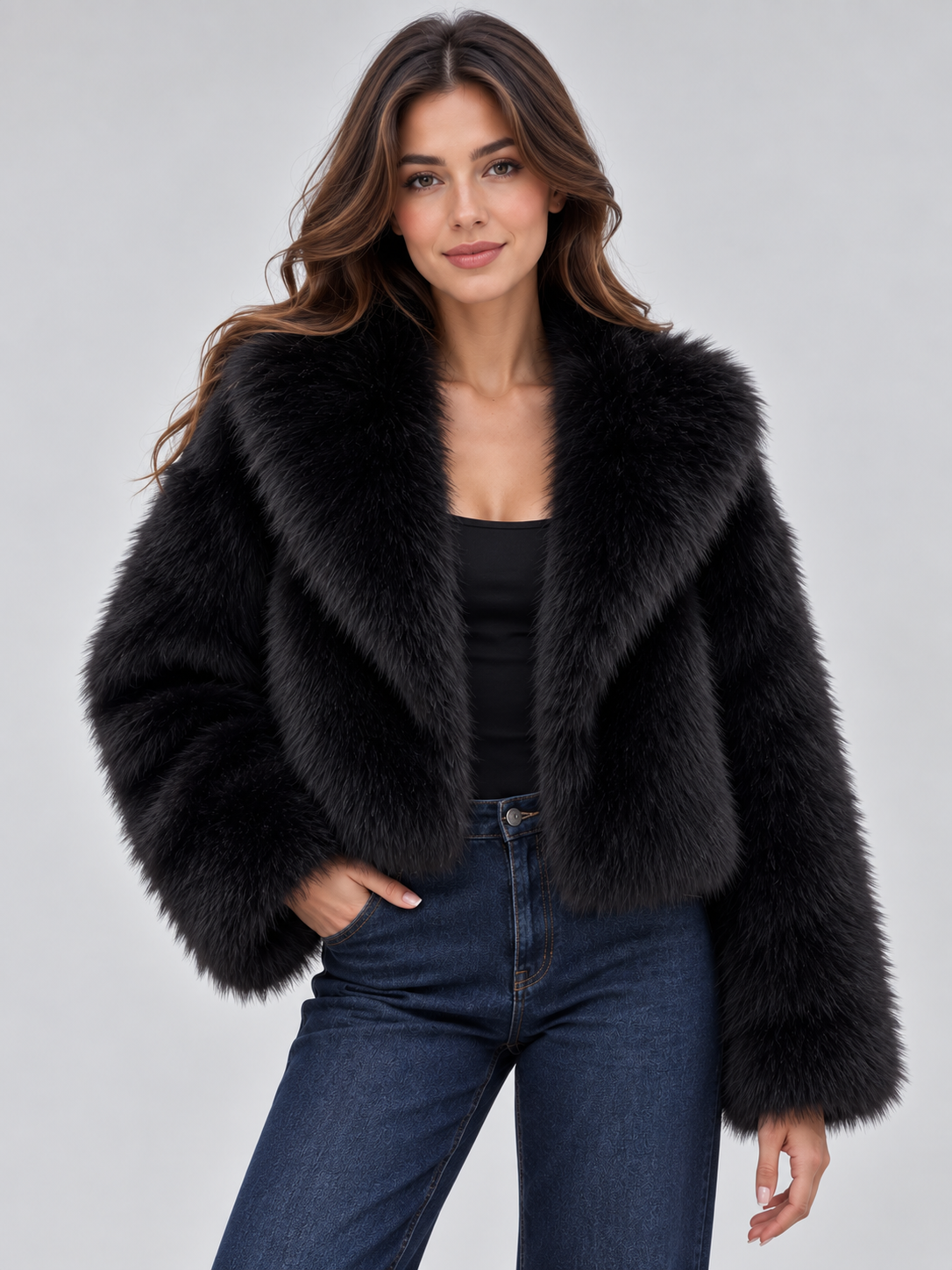 Women's Winter Faux Fur Jacket