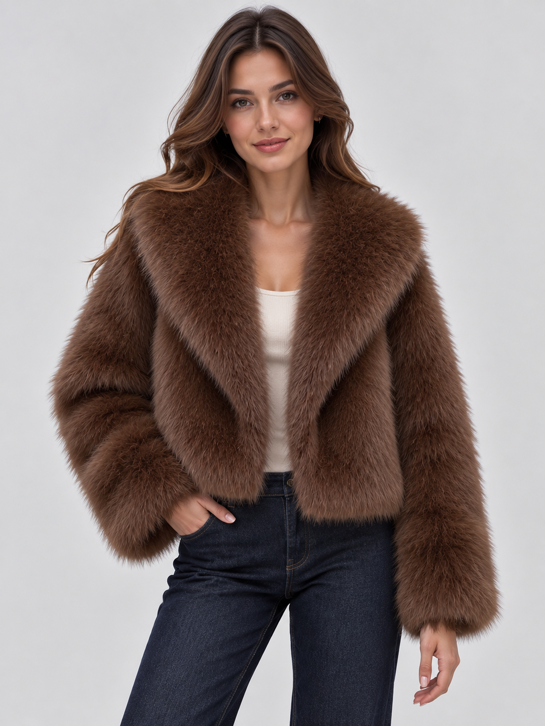 Women's Winter Faux Fur Jacket