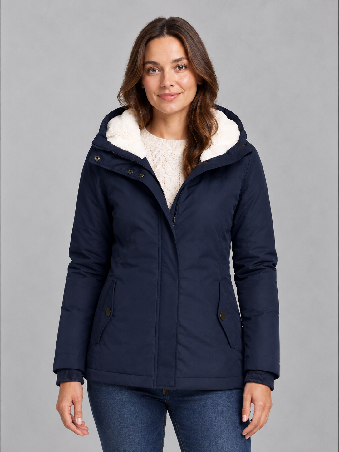 Women's Longline Waterproof Hooded Coat