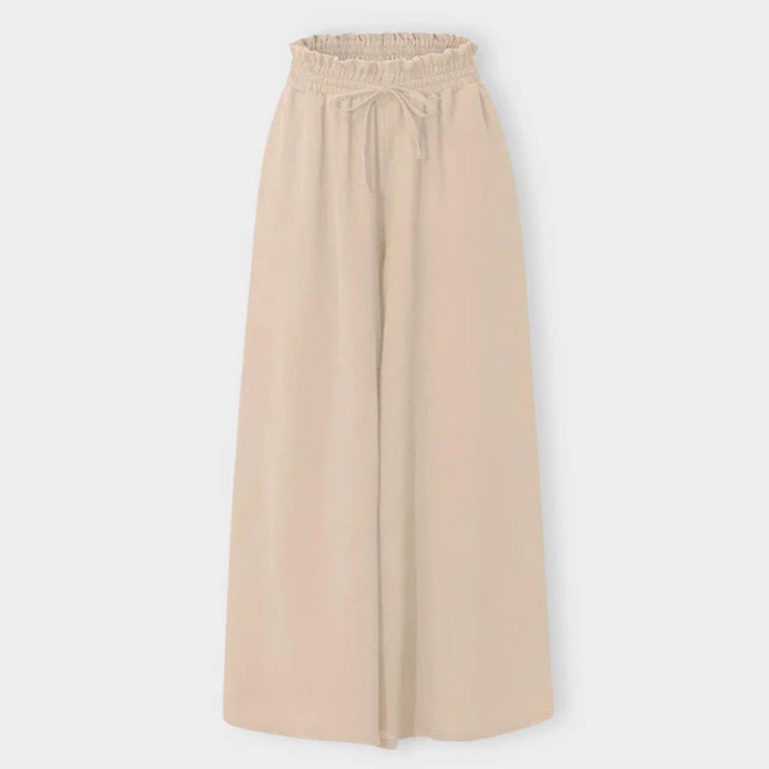 Linda | Women's High-Waisted Wide Leg Palazzo Pants, Casual
