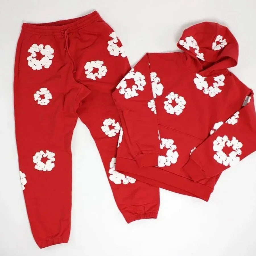 Denim Tears Printed Tracksuit Set for Men & Women β Casual Streetwear Outfit