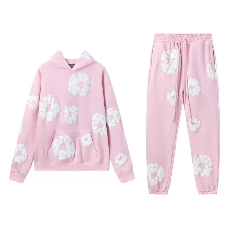 Denim Tears Printed Tracksuit Set for Men & Women β Casual Streetwear Outfit