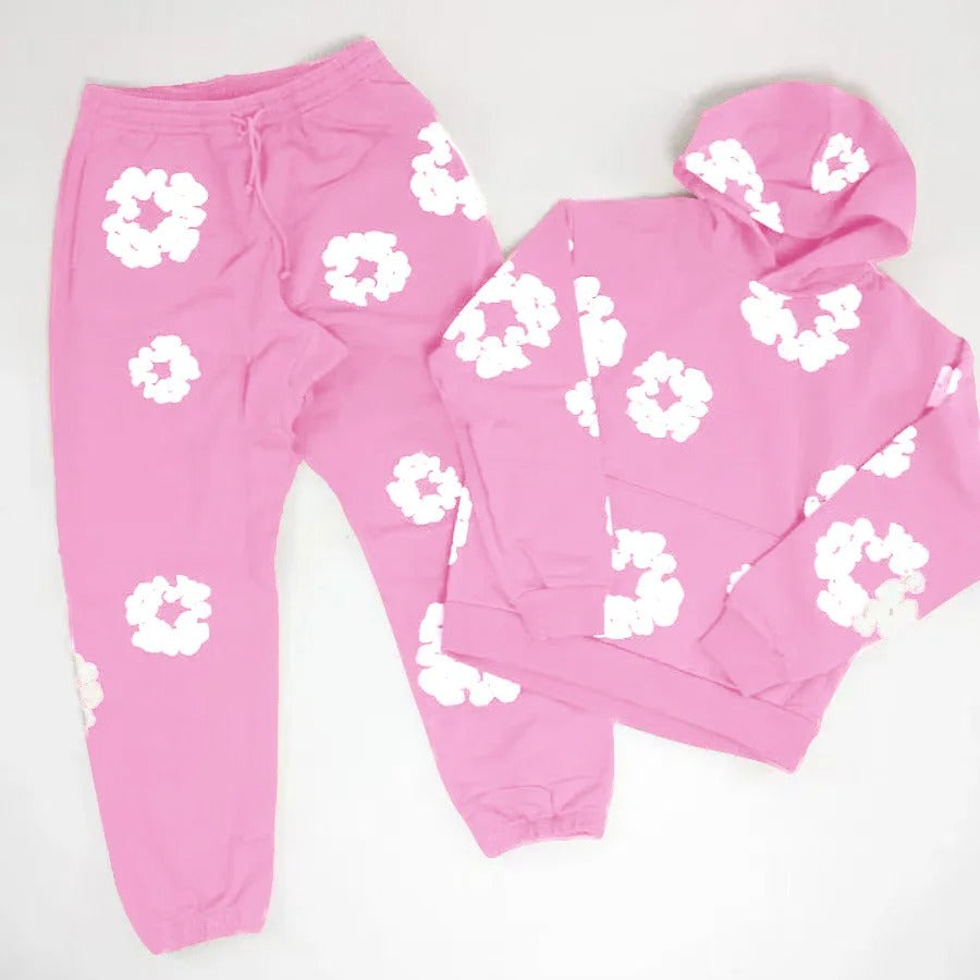 Denim Tears Printed Tracksuit Set for Men & Women β Casual Streetwear Outfit