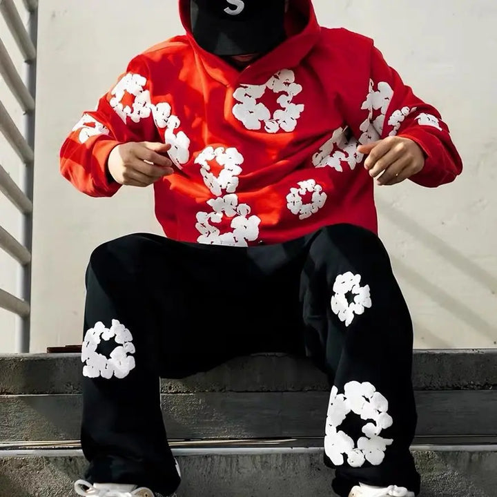 Denim Tears Printed Tracksuit Set for Men & Women β Casual Streetwear Outfit