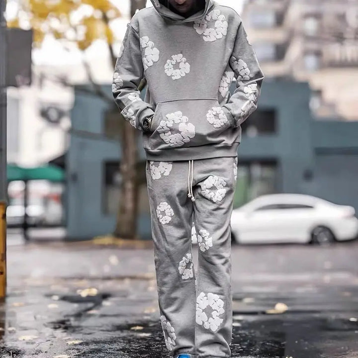 Denim Tears Printed Tracksuit Set for Men & Women β Casual Streetwear Outfit