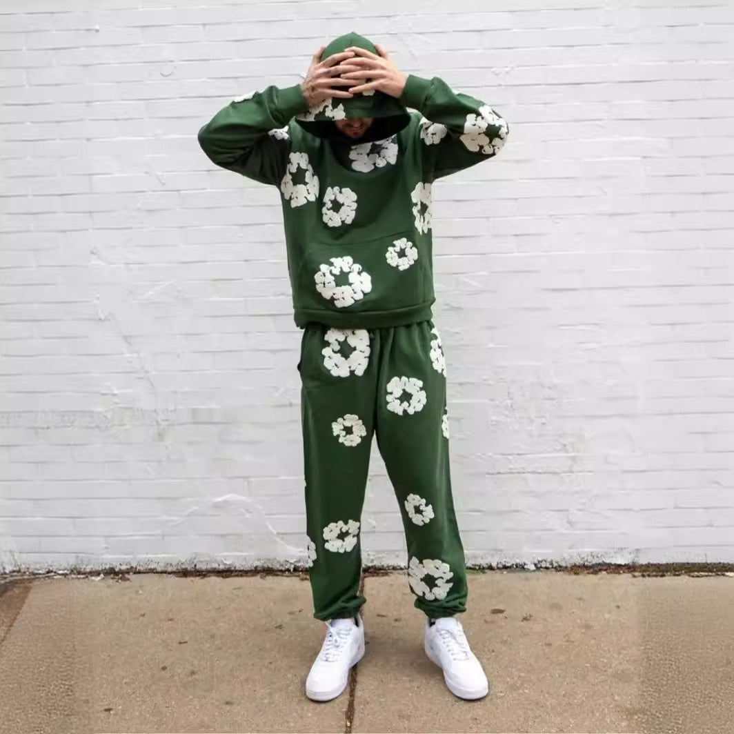 Denim Tears Printed Tracksuit Set for Men & Women β Casual Streetwear Outfit
