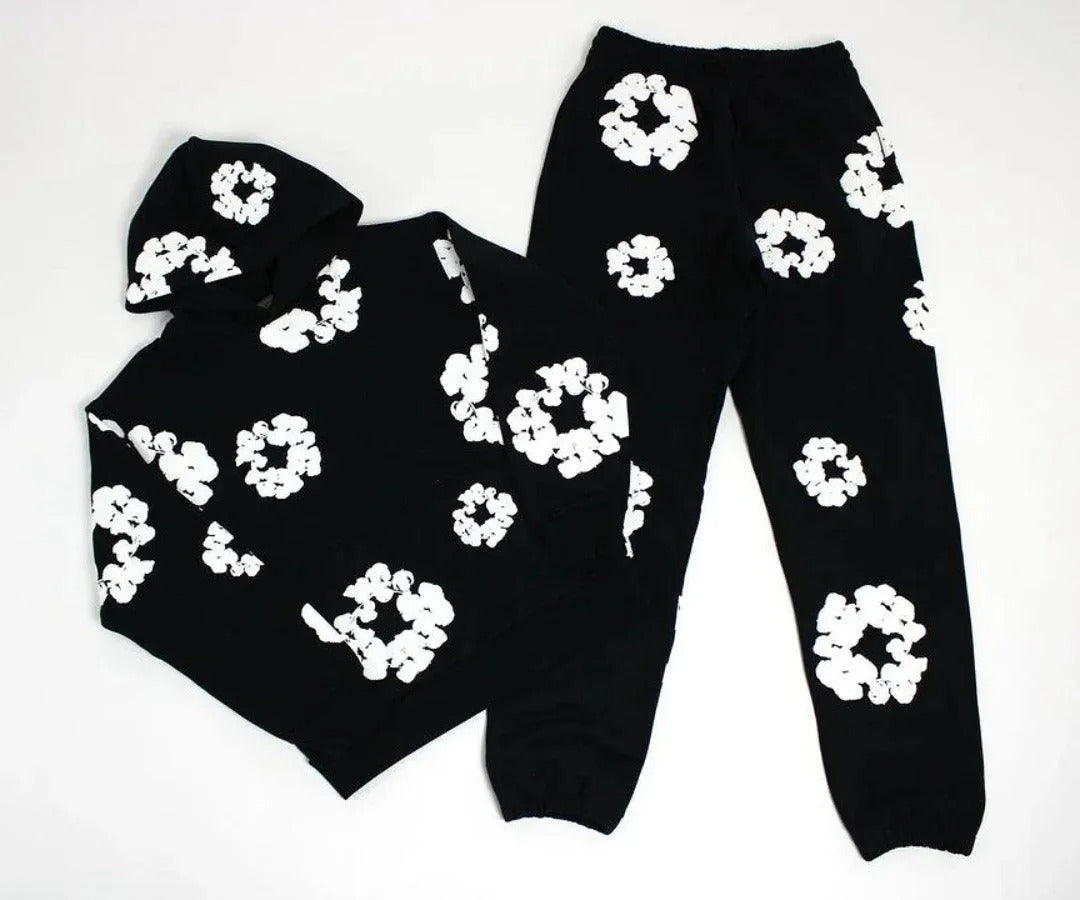 Denim Tears Printed Tracksuit Set for Men & Women β Casual Streetwear Outfit
