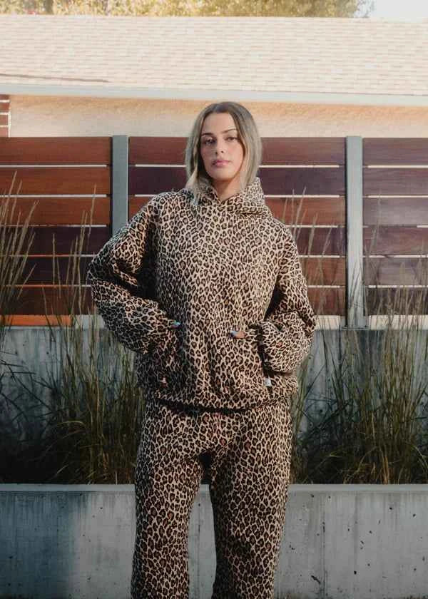Cozy Leopard Print Hoodie - Unisex Streetwear