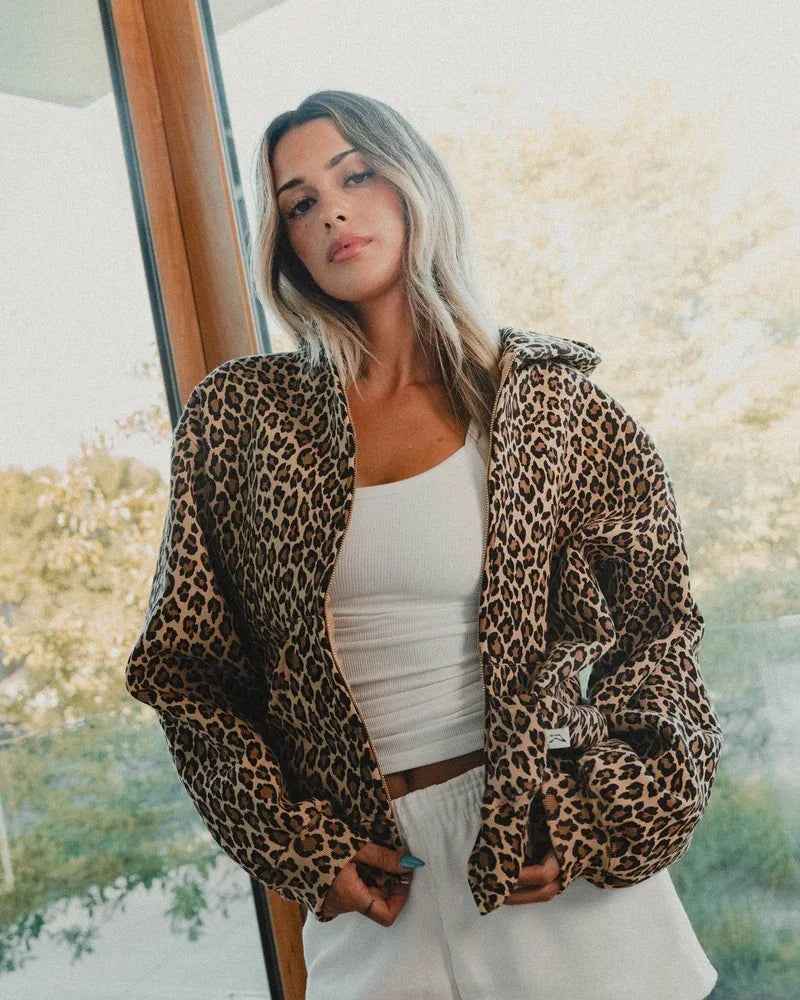 Cozy Leopard Print Hoodie - Unisex Streetwear
