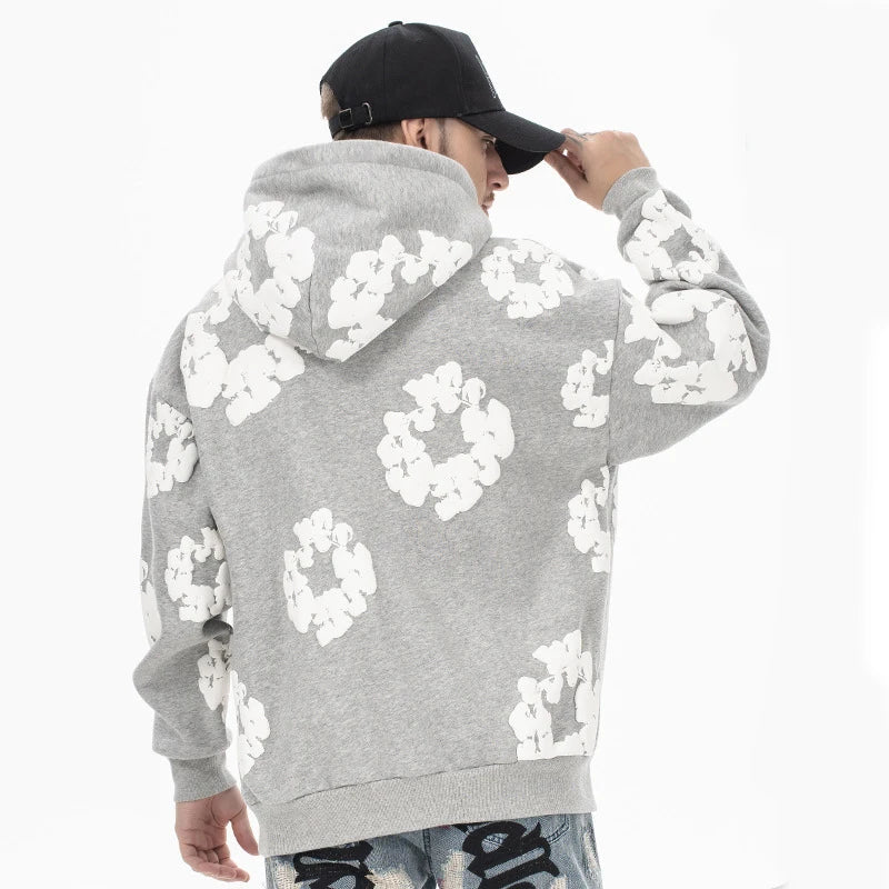 Men’s Casual Denim Tears Hoodie – Soft Hooded Sweatshirt