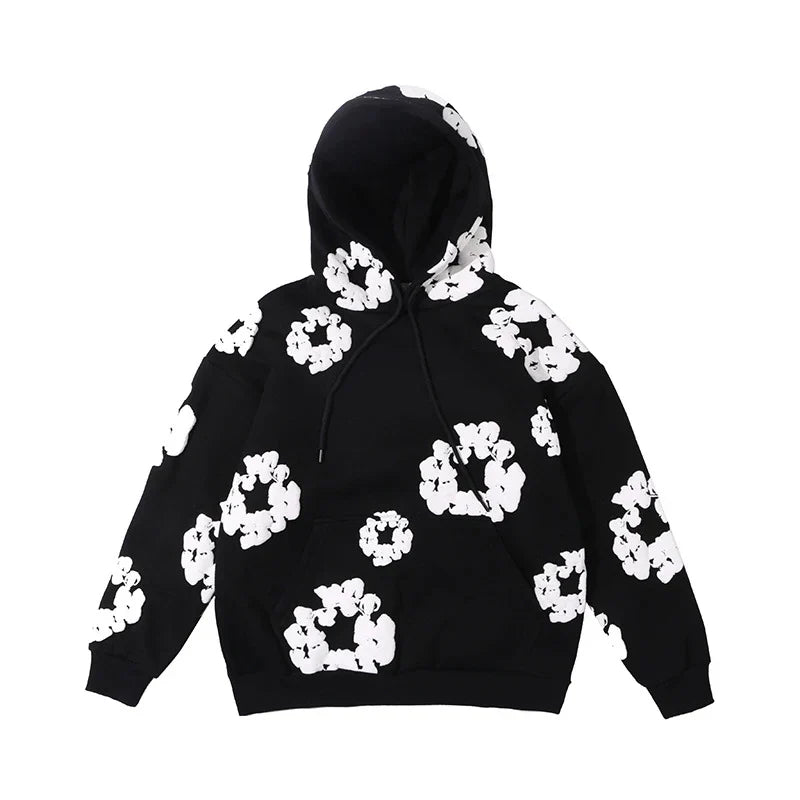 Men’s Casual Denim Tears Hoodie – Soft Hooded Sweatshirt