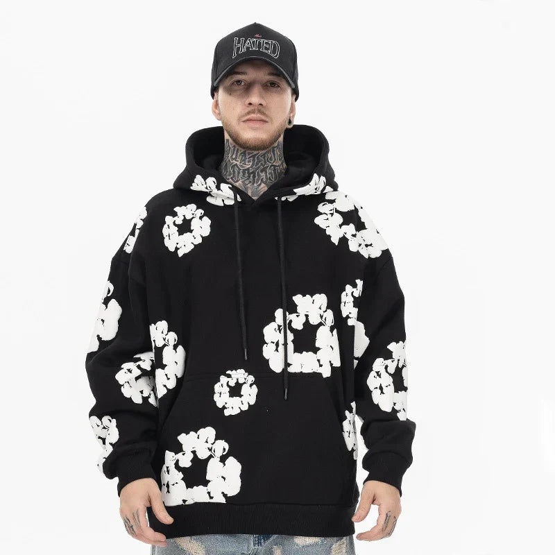 Men’s Casual Denim Tears Hoodie – Soft Hooded Sweatshirt