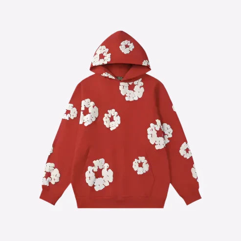 Printed Denim-Style Hoodie β Unisex Streetwear Sweatshirt