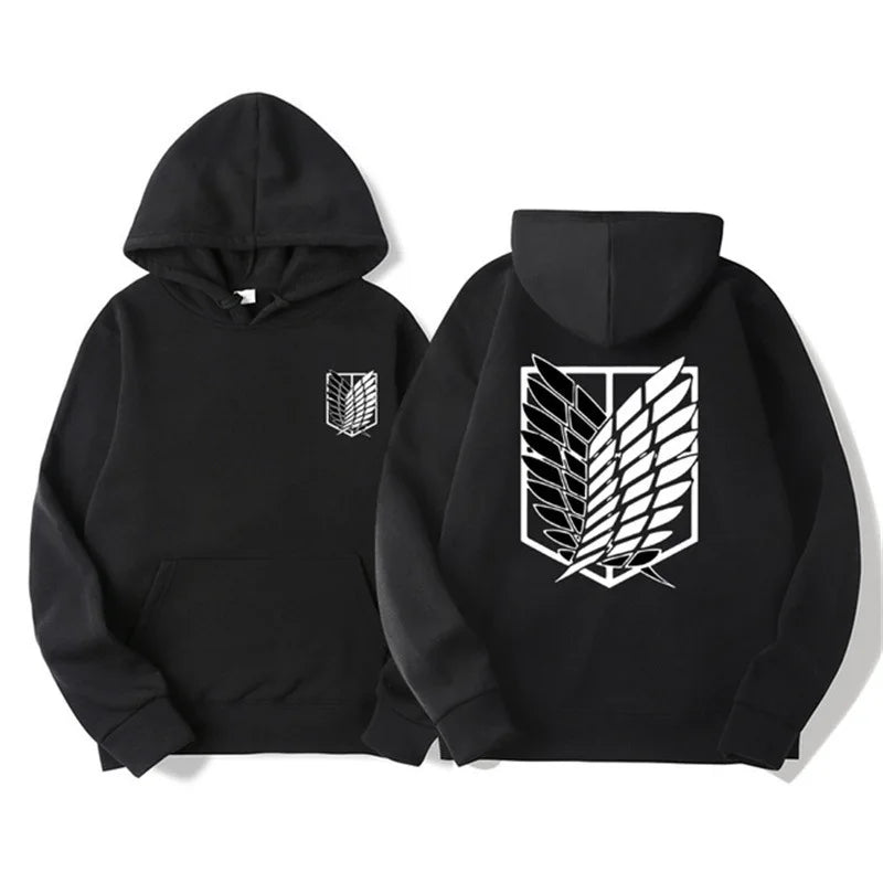 Men's Attack on Titan Hoodie – Anime Graphic Pullover