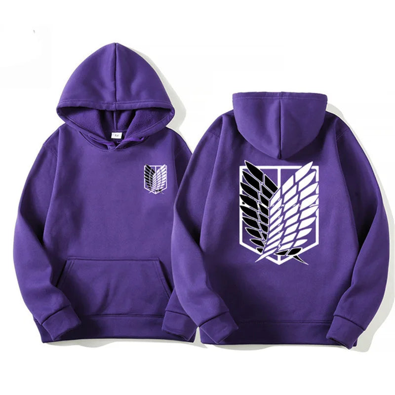 Men's Attack on Titan Hoodie – Anime Graphic Pullover