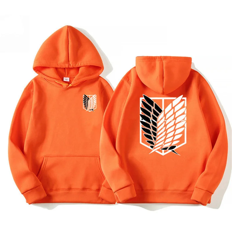 Men's Attack on Titan Hoodie – Anime Graphic Pullover