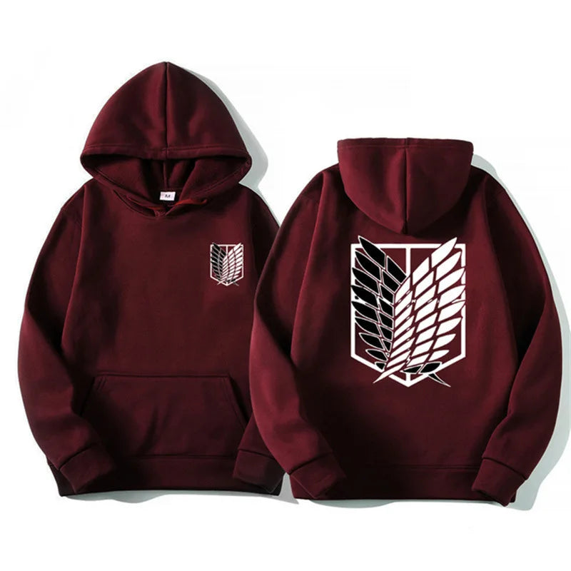 Men's Attack on Titan Hoodie – Anime Graphic Pullover