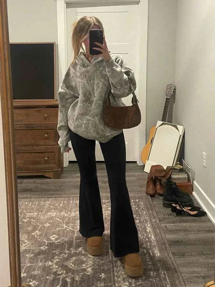 Women's Oversized Camouflage Hoodie for Everyday Wear
