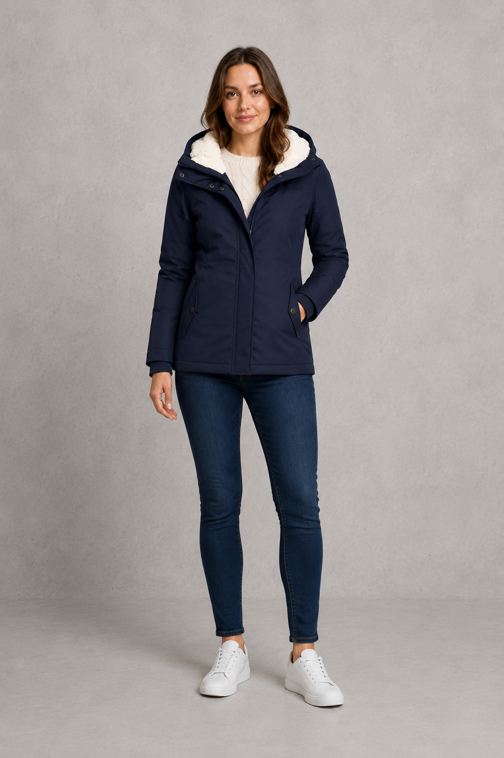 Women's Longline Waterproof Hooded Coat