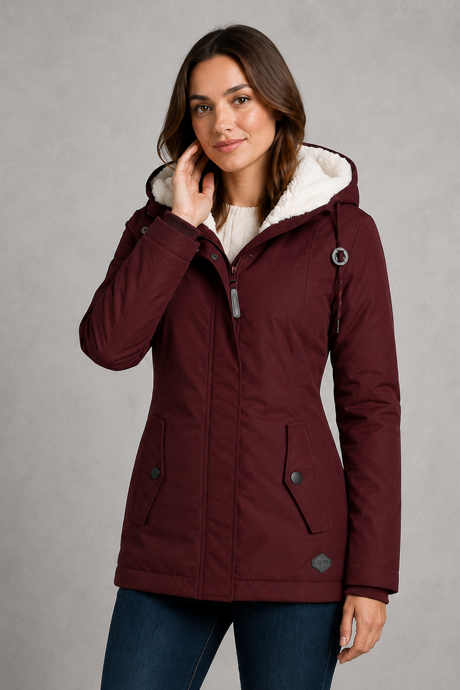 Women's Longline Waterproof Hooded Coat
