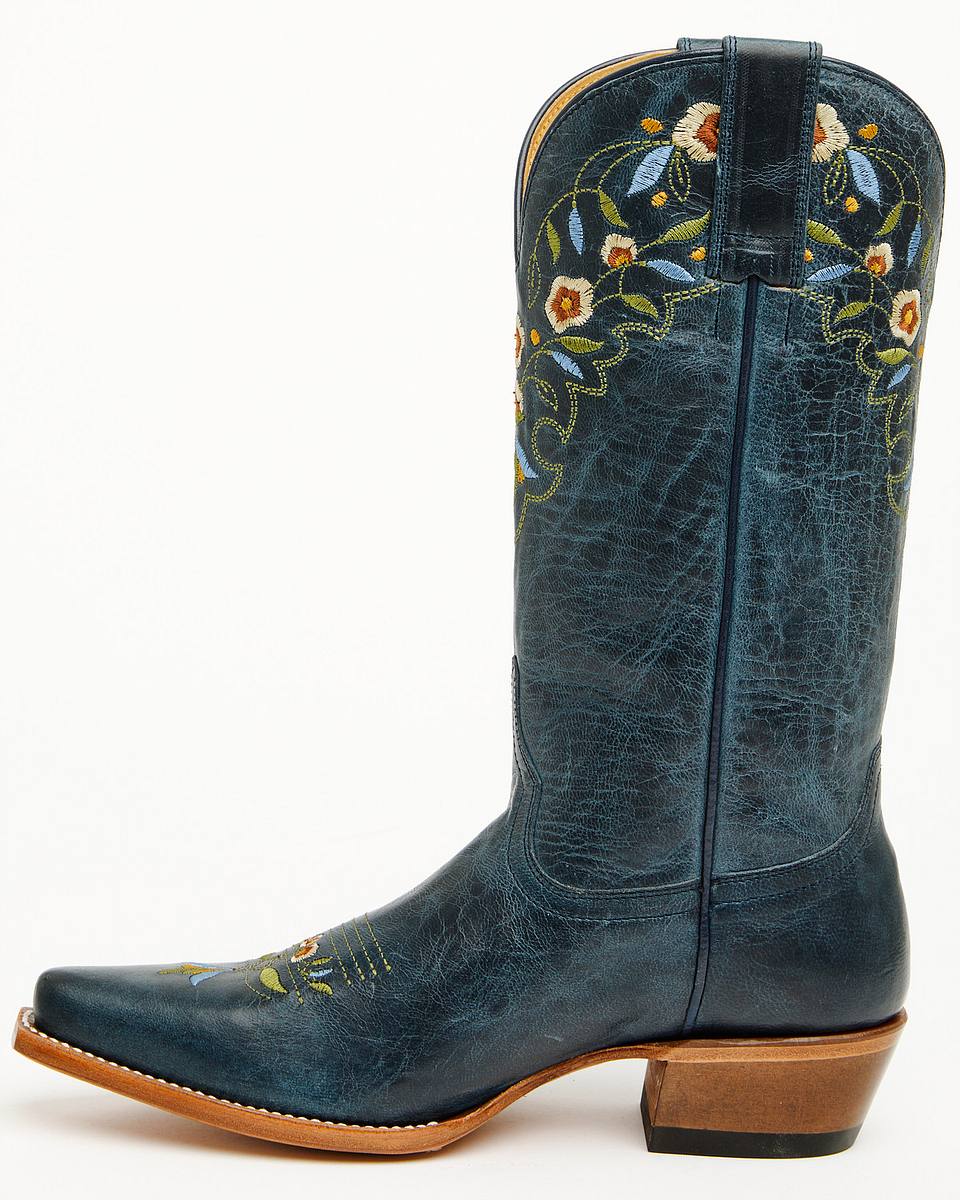 Women's Floral Western Snip Toe Boots