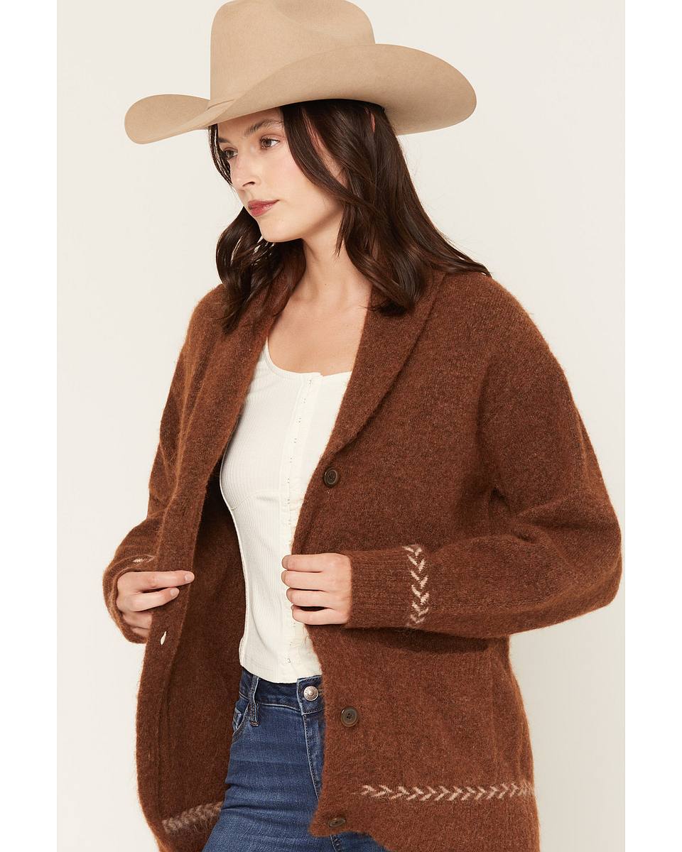 Women's Horse Icon Button-Down Cardigan