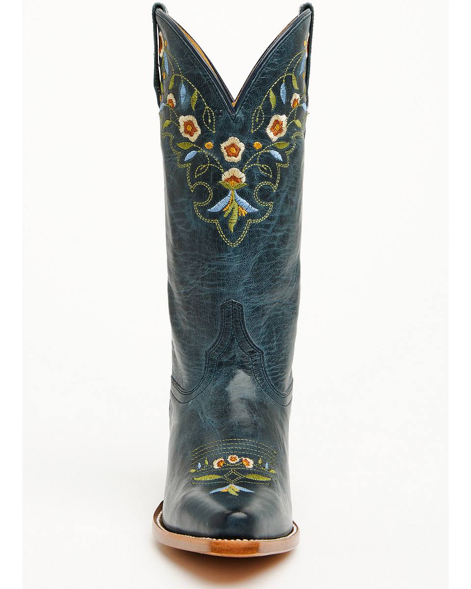 Women's Floral Western Snip Toe Boots