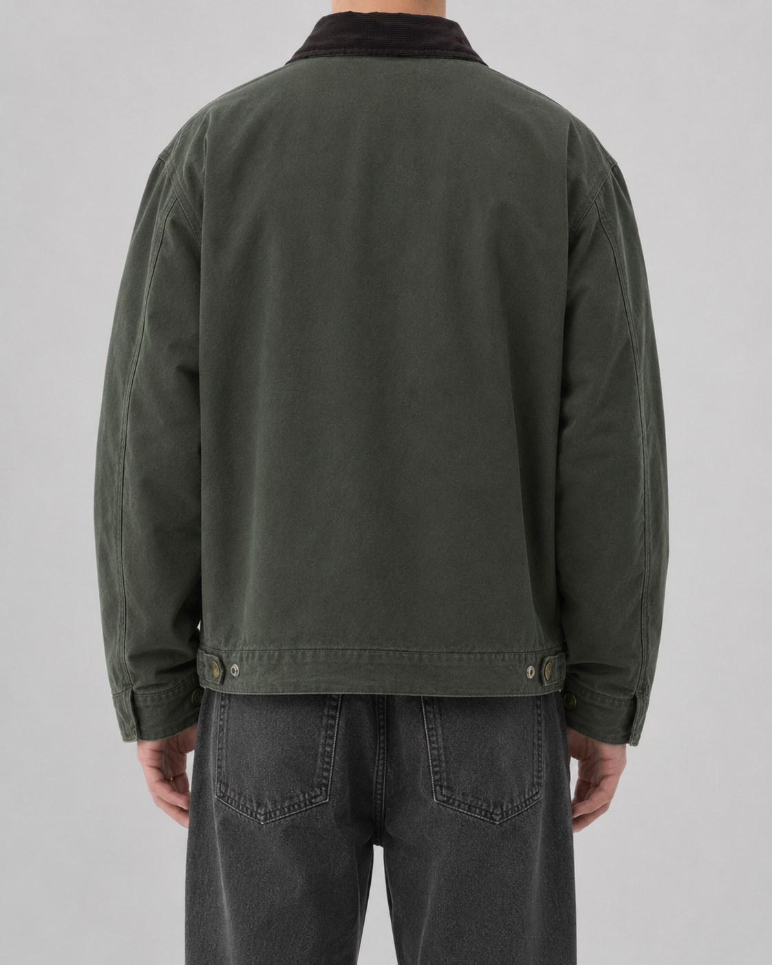 Men's Barn Jacket - Cotton Canvas with Corduroy Collar