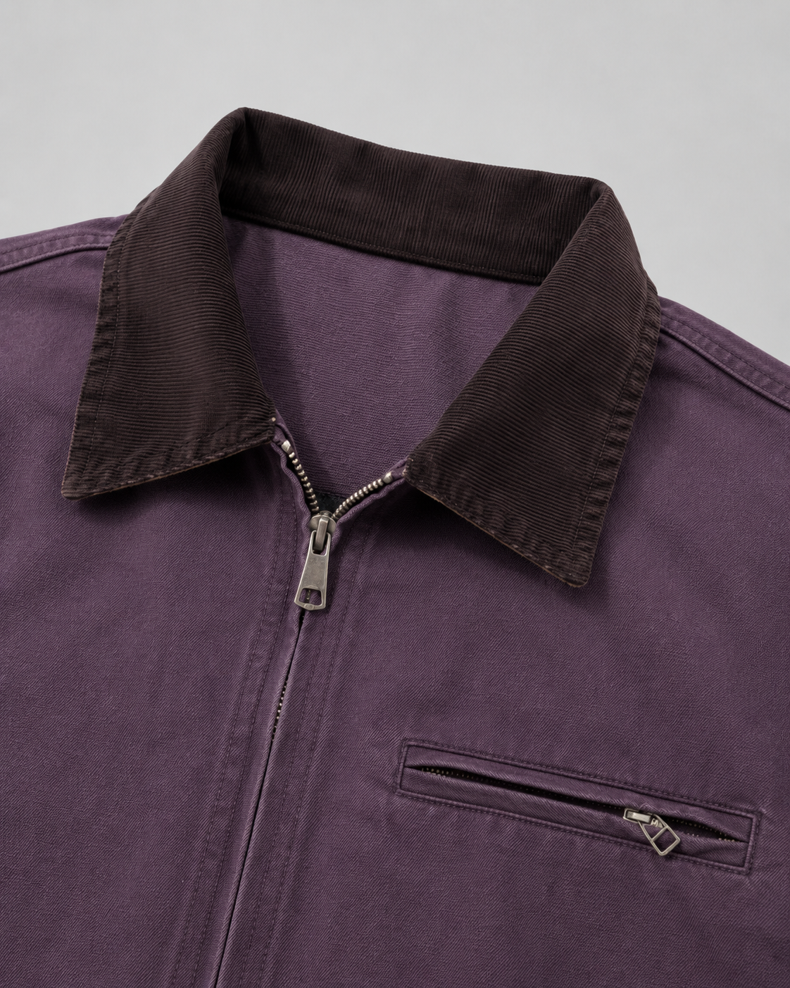 Men's Barn Jacket - Cotton Canvas with Corduroy Collar