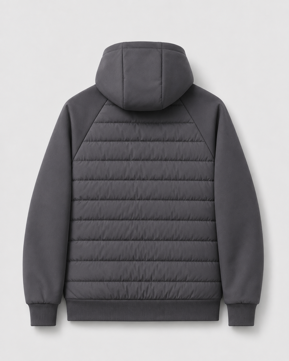 Men's Quilted Hybrid Hooded Jacket