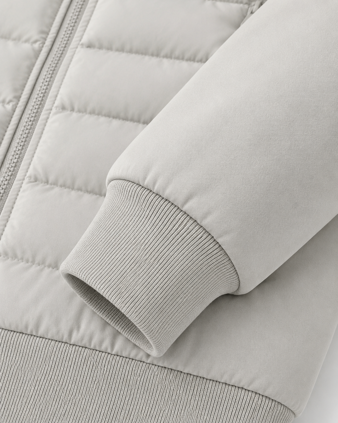 Men's Quilted Hybrid Hooded Jacket