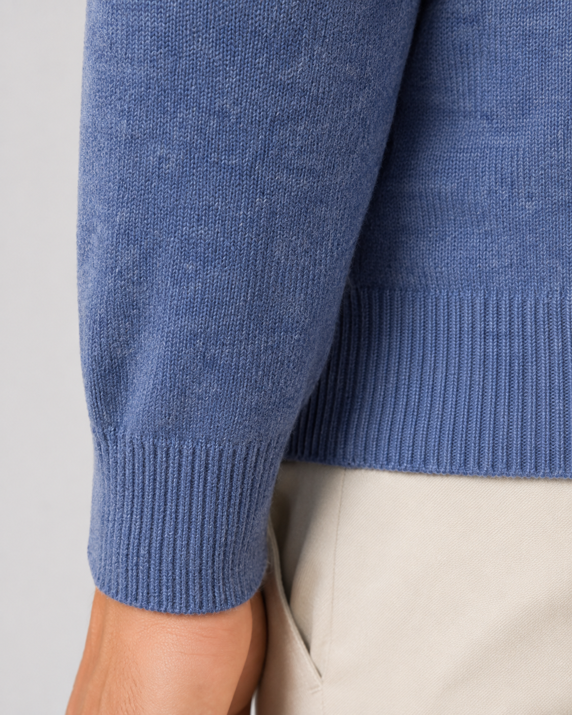 Men's Knit Wool Polo Sweater